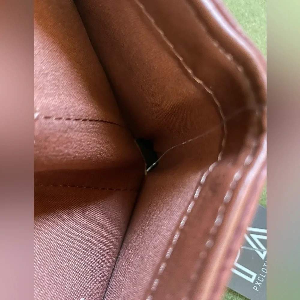 NEW PX Brown Bi-fold Vegan Wallet